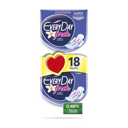 EVERYDAY Lavender Fresh Σερβιέτες Ultra Plus Super 18τεμ