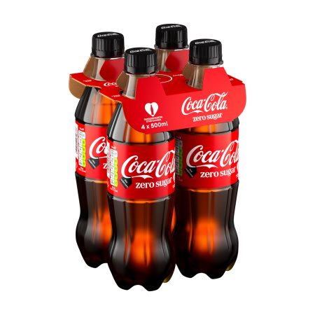 COCA-COLA Zero Χωρίς ζάχαρη 4x500ml