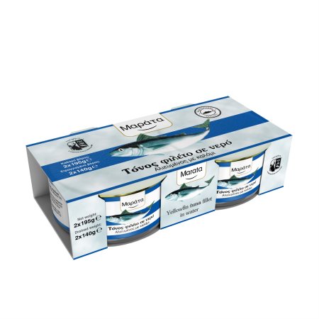 ΜΑΡΑΤΑ Τόνος Φιλέτο σε Νερό 2x140g