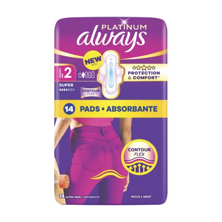 ALWAYS Platinum Σερβιέτες No2 Super 14τεμ