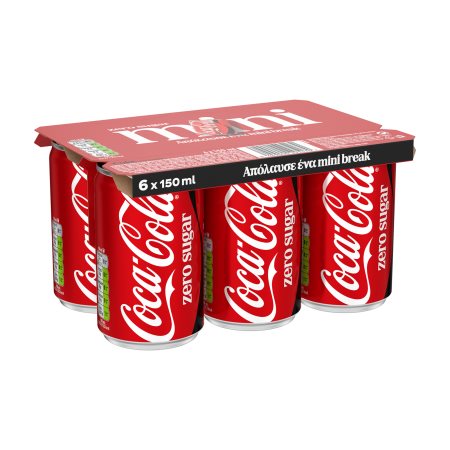 COCA-COLA Zero Χωρίς ζάχαρη 6x150ml