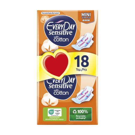 EVERYDAY Sensitive Σερβιέτες Ultra Plus Mini 18τεμ