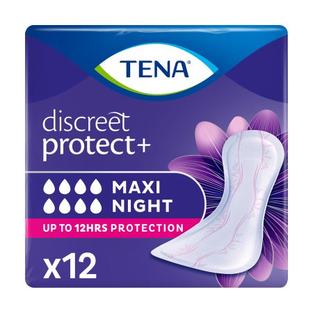 TENA Discreet Protect+ Σερβιέτες Ακράτειας Maxi Night 12τεμ