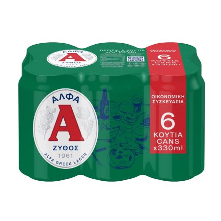 ΑΛΦΑ Μπίρα Lager 6x330ml