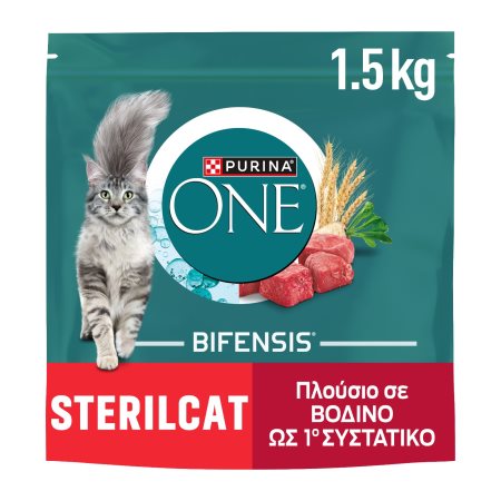 PURINA One Sterilcat Ξηρά Τροφή για Στειρωμένες Γάτες με Βοδινό & Σιτάρι 1,5kg