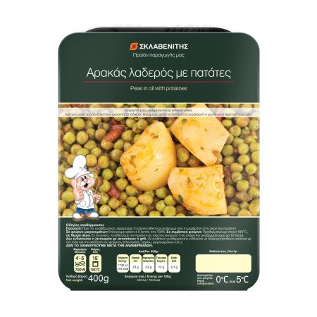 Αρακάς Λαδερός με Πατάτες ΣΚΛΑΒΕΝΙΤΗΣ Παραγωγής μας 400g