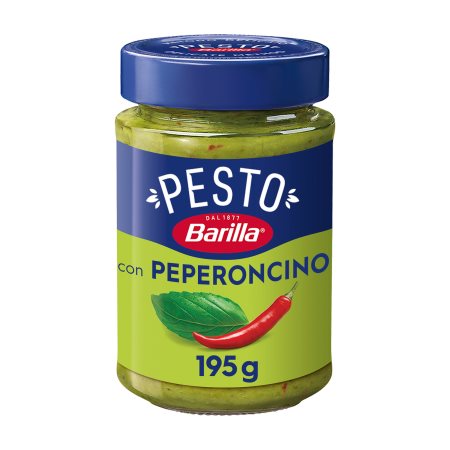BARILLA Έτοιμη Σάλτσα Ζυμαρικών Pesto με Τσίλι Χωρίς γλουτένη 195g