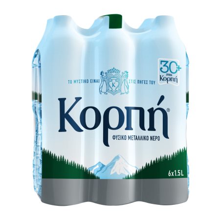ΚΟΡΠΗ Φυσικό Μεταλλικό Νερό 6x1,5lt