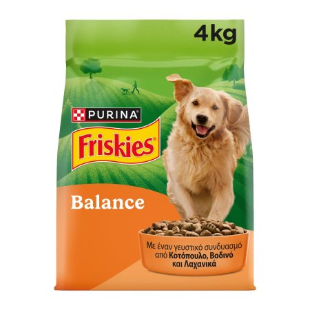 FRISKIES Balance Ξηρά Τροφή Σκύλου με Κοτόπουλο Βοδινό & Λαχανικά 4kg