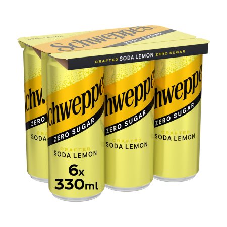 SCHWEPPES Σόδα με Λεμόνι Χωρίς ζάχαρη 6x330ml