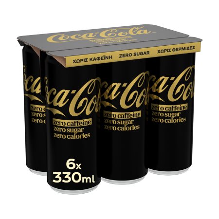 COCA-COLA Zero xωρίς Kαφεΐνη Χωρίς ζάχαρη 6x330ml