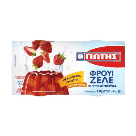 ΓΙΩΤΗΣ Φρουί Ζελέ με γεύση Φράουλα & κομμάτια Φρούτων 2x165g
