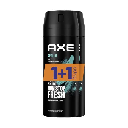 AXE Αποσμητικό Σπρέι Apollo 150ml +1 Δώρο