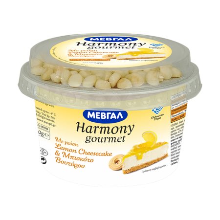 ΜΕΒΓΑΛ Harmony Gourmet Επιδόρπιο με Γεύση Lemon Cheesecake & Μπισκότο Βουτύρου 160gr