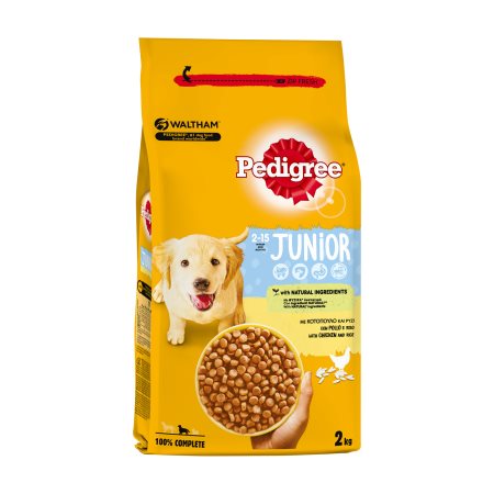 PEDIGREE Junior Ξηρά Τροφή Σκύλου με Κοτόπουλο & Ρύζι 2kg  