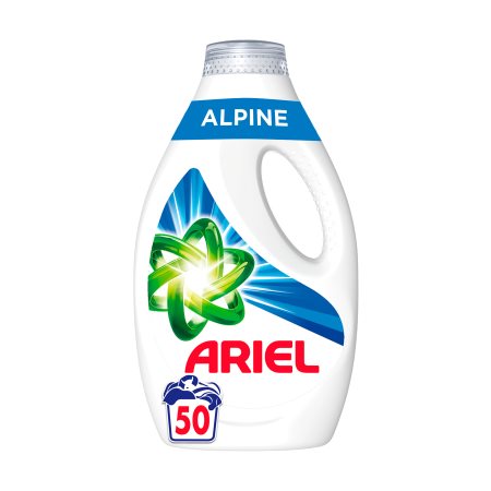 ARIEL Απορρυπαντικό Ρούχων Υγρό Alpine 50 πλύσεις