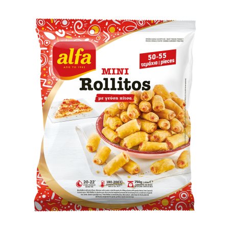 Mini Rollitos ALFA με γεύση Πίτσα 750gr