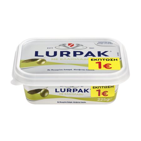 LURPAK Βούτυρο Soft με Ελαιόλαδο με Μειωμένα Λιπαρά 225g