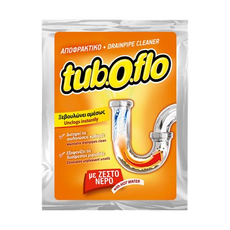 TUBOFLO Αποφρακτικό Σκόνη Ζεστό Νερό 60g