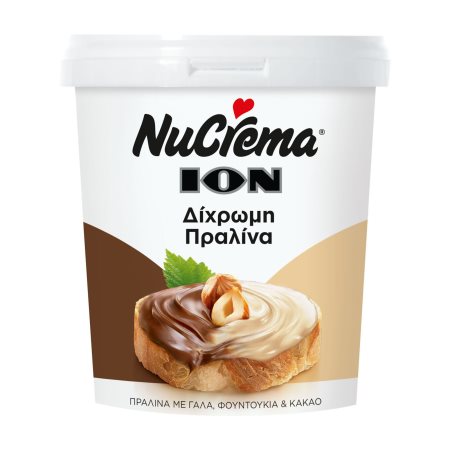 ΙΟΝ Nucrema Δίχρωμη Πραλίνα Φουντουκιού 380g