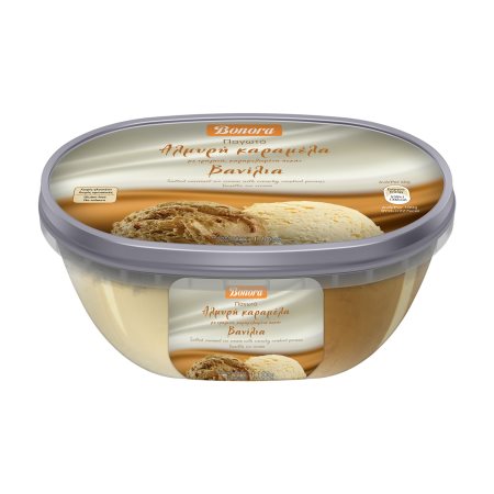 BONORA Παγωτό Αλμυρή Καραμέλα & Βανίλια Χωρίς γλουτένη 1,1kg (2lt)