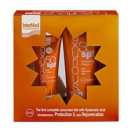 INTERMED Luxurious Sun Care Αντηλιακό Σετ με Αντηλιακό Προσώπου Spf50 75ml & Αντηλιακή Κρέμα Σώματος Spf30 200ml