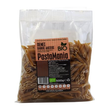 PASTAMANIA Πένες Ολικής Άλεσης Βιολογικές 500g