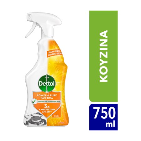 DETTOL Power and Pure πολυκαθαριστικό κουζίνας 750ml