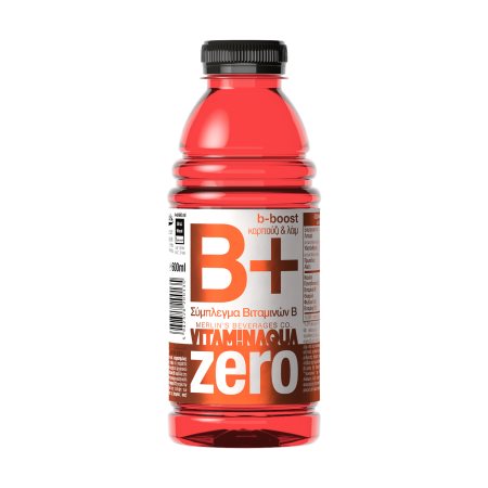 VITAMIN AQUA B+ Zero Βιταμινούχο Νερό με Σύμπλεγμα Βιταμινών Β με Στέβια Vegan Χωρίς Ζάχαρη 600ml