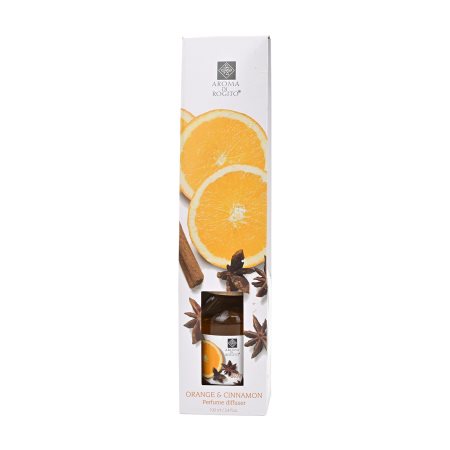 AROMA DI ROGITO Σετ Αρωματικά Χώρου Στικς Orange & Cinnamon 100ml