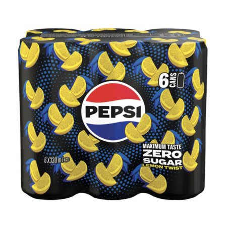 PEPSI Twist Cola με Λεμόνι Χωρίς ζάχαρη 6x330ml