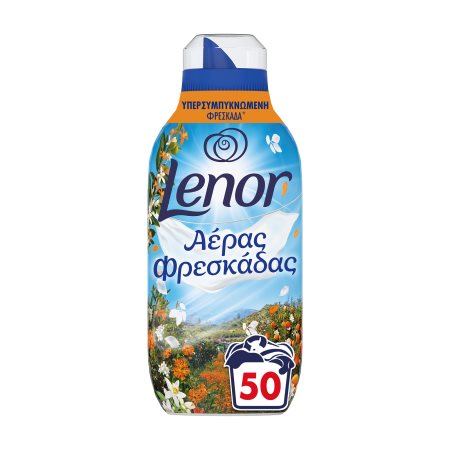 LENOR Fresh Air Υπερσυμπυκνωμένο Μαλακτικό Ρούχων Μοσχοβολιστό Περιβόλι 50 πλύσεις