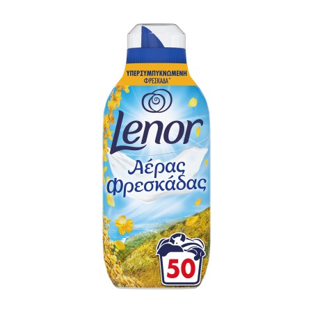 LENOR Fresh Air Υπερσυμπυκνωμένο Μαλακτικό Ρούχων Ολάνθιστο Λιβάδι 50 πλύσεις