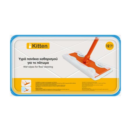 KITTEN Υγρά Πανάκια Καθαρισμού Ανταλλακτικά 12τεμ