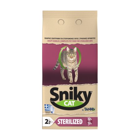 SNICKY CAT Ξηρά Τροφή για Στειρωμένες Γάτες 2kg