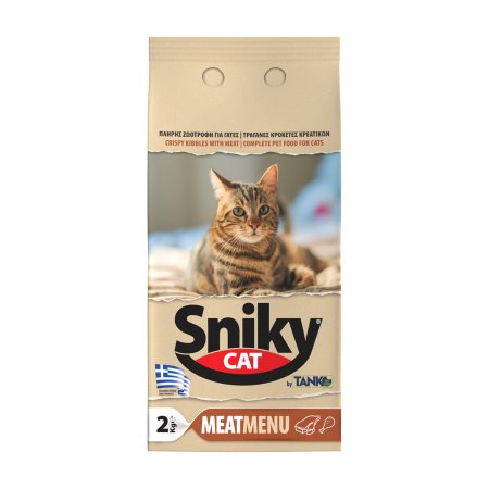 SNICKY CAT Ξηρά Τροφή Γάτας με Κρέας 2kg