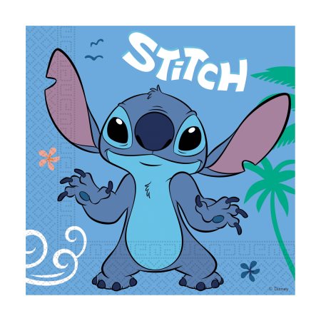DECORATA χαρτοπετσέτες Stitch&Angel 33Χ33 2 Φύλλων 20τεμ 65g    