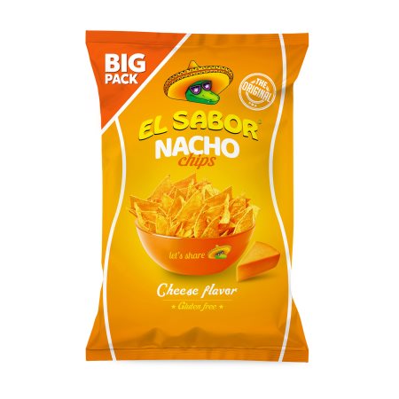 EL SABOR Nacho Chips με γεύση Τυριού Χωρίς γλουτένη 180g