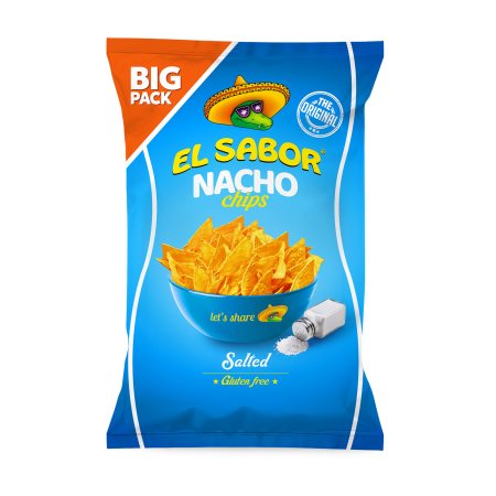 EL SABOR Nacho Chips με Αλάτι Χωρίς γλουτένη 180g