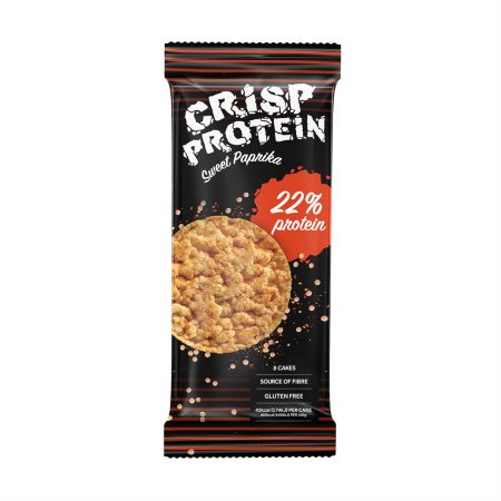 CRISP PROTEIN Γκοφρέτες Φακής με Πάπρικα Χωρίς γλουτένη 8τεμ