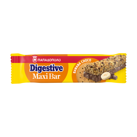 ΠΑΠΑΔΟΠΟΥΛΟΥ Digestive Maxi Bar Δημητριακών με Μπανάνα Σοκολάτα 50g