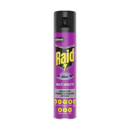 RAID Multi Insects Εντομοκτόνο για Κατσαρίδες & Κουνούπια 300ml
