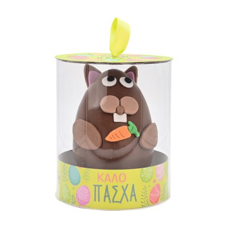 BONORA Πασχαλινό Σοκολατένιο Αυγό Γάλακτος Λαγός Παραγωγής μας 270g