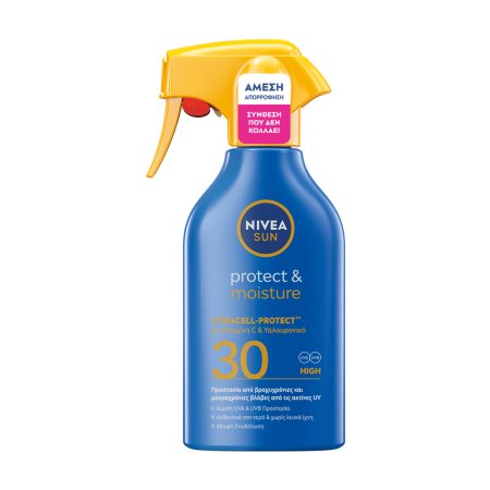 NIVEA SUN Protect & Moisture Αντηλιακό Γαλάκτωμα Σώματος Σπρέι Spf30+ 250ml