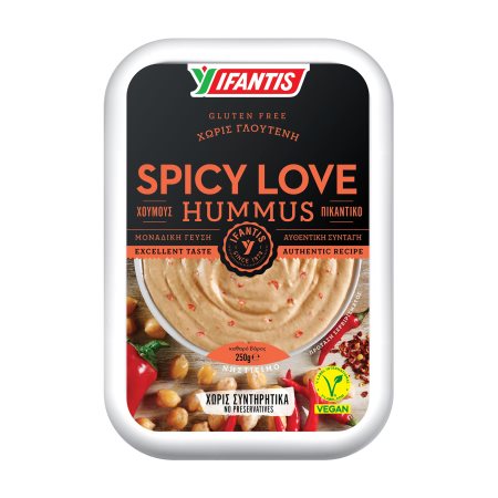 Χούμους IFANTIS Spicy Love Πικάντικο Vegan Χωρίς γλουτένη 250g