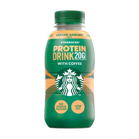 STARBUCKS Protein Drink Ρόφημα Γάλακτος με Καφέ & γεύση Καραμέλα Φουντούκι Χωρίς προσθήκη ζάχαρης 330ml