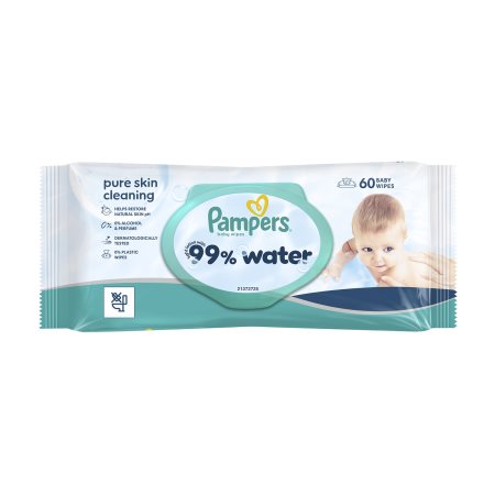 PAMPERS 99% Water Μωρομάντιλα 60τεμ 
