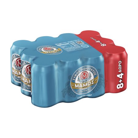 ΜΑΜΟΣ Μπίρα Pils 8x330ml +4 Δώρο