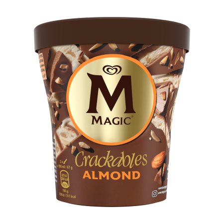 MAGIC Crackables Παγωτό Almond Χωρίς γλουτένη 299g (440ml)