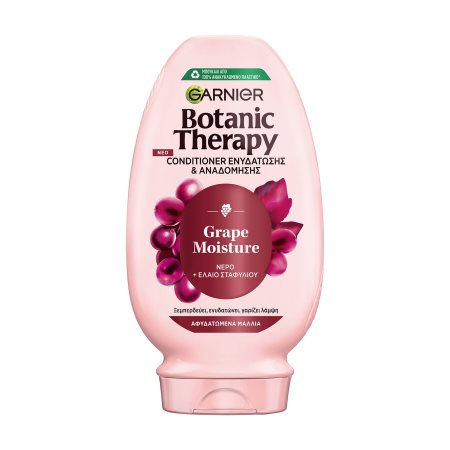 GARNIER Botanic Therapy Grape Moisture Κρέμα Conditioner Μαλλιών Ενυδάτωσης & Αναδόμησης με Νερό & Έλαιο Σταφυλιού 400ml